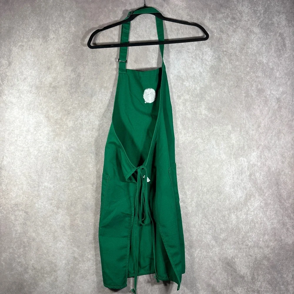 Starbucks Apron Unisex OS Green Barista Employee Uniform Siren Logo Pockets Work